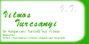 vilmos turcsanyi business card
